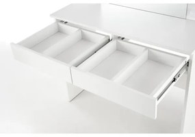 Toaletný stolík s LED osvetlením HOLLYWOOD 140x94 cm biela