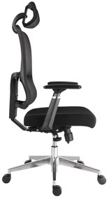 Kancelárska ergonomická stolička Neoseat BROOKE — čierna, nosnosť 150 kg