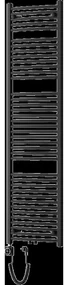 Mexen Ares elektrický radiátor 1800 x 500 mm, 900 W, čierny - W102-1800-500-6900-70
