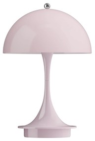 Louis Poulsen Prenosná lampa Panthella 160 V3 Opal Pale rose