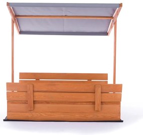 Drevené pieskovisko s lavičkami 150 cm