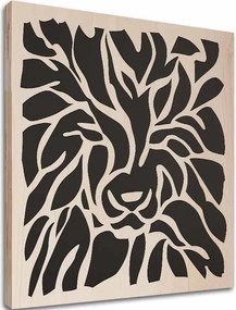 Obraz na dreve Aslan - Kráľ severných lesov