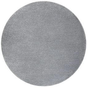 Okrúhly koberec SOFTY Jednofarebný, sivý