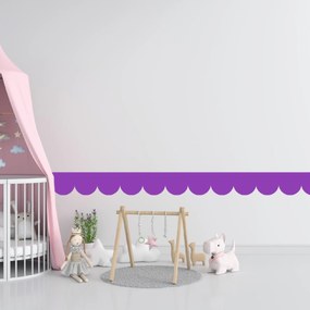 PIPPER. Textilná samolepiaca tapeta - Mini Oblúk - Fialová farba Farba: Tmavá