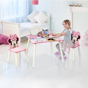 Detský stôl so stoličkami Minnie Mouse  s