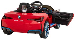 BMW i4 auto na batérie pre deti červené + diaľkové ovládanie