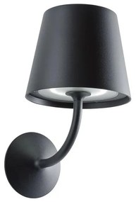 Redo 9125 - LED Vonkajšia nástenná lampa GIORGIO LED/7W/230V IP65 čierna UN1115