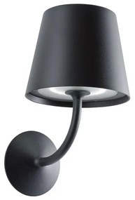 Redo 9125 - LED Vonkajšia nástenná lampa GIORGIO LED/7W/230V IP65 čierna