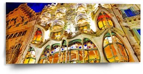 Sablio Obraz Barcelona Gaudi Casa Batllo 1 - 110x50 cm