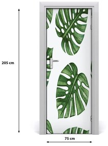 Samolepiace fototapety na dvere Monstera 75x205 cm