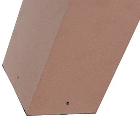 Priemyselná vonkajšia stojaca lampa hrdzavohnedá 80 cm IP44 - Charlois