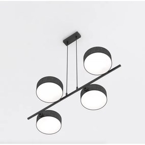 Závesný luster DRUMZ 4xE14/10W/230V čierny