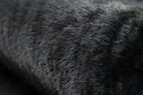 Protišmykový koberec POSH Shaggy čierny plyš