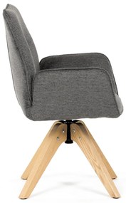 Jedálenská stolička DCH-C2148 GREY2 s vodoodolnýmpoťahom