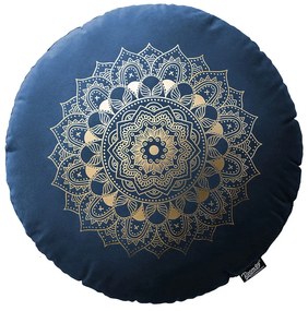 Room99 Dekoračný vankúš Okrúhly CALMY 45 cm Mandala Farba: Púdrová