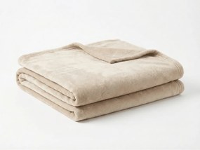 Mikroplyšová deka SOFT, béžová Rozmer: 200 x 220 cm