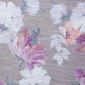 Dekorstudio Dekoračný etamínový záves SHERRY s kvetinovým motívom 140x250cm