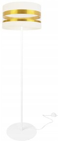 Stojacia lampa Intense Gold, 1x textilné tienidlo (výber zo 6 farieb), (výber z 3 farieb konštrukcie), (fi 35cm), o