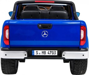Ramiz Mercedes Benz triedy X pickup elektrické autíčko pre deti lakované modré 4x4