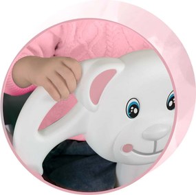 Medvedík 3v1 vedro hojdačka Ricokids ružová