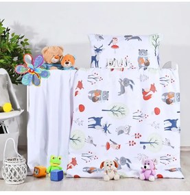 Obliečky detské Forest EMI, Štandardný set jednolôžko obsahuje 1x 140x200 + 1x 70x90