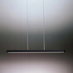 Artemide Talo závesné Led svietidlo 120 cm, matná čierna, 5772 lm, 3000 K