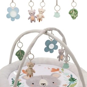 KINDERKRAFT - Detská hracia deka COZYPLAY sivá