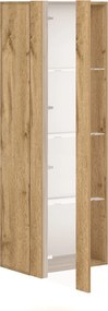 Závesná vitrína Vivien 40 cm s LED osvetlením dub Wotan