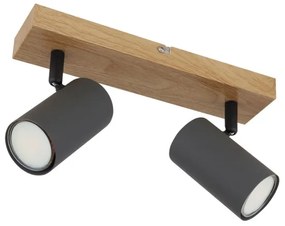 Globo 57911-2G - Bodové svietidlo ROBBY 2xGU10/35W/230V šedá/hnedá