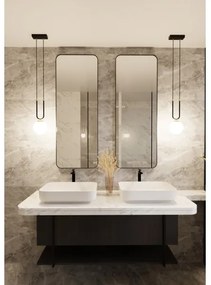 Luster na lanku GLAM 1xE14/10W/230V čierna