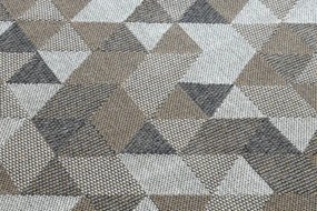 Koberec EKO SIZAL BOHO Casa Trojuholníky 2816 krém / taupe