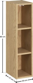 Comad Kúpeľňová skrinka závesná horná Dalia Cashmere 20 dub cremona