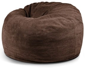 Tmavohnedý menčestrový sedací vak Om 110 – SLOWDOWN