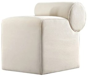 Taburet TIKI 47x45 cm krémový