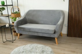 Sivá 2miestna pohovka CORANTI VELVET