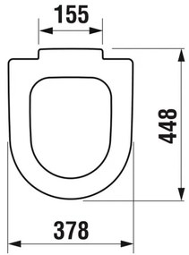 JIKA H8932823000631 - WC sedadlo DEEP duroplast/biela
