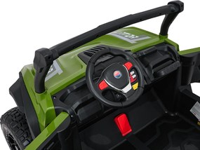 Ramiz Elektrická bugina Gravity pre deti zelená + pohon 4x4 + diaľkové ovládanie