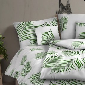 Bavlnené obliečky renforcé  TROPICAL biele 200x220/2x70x90 cm
