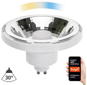 Wojnarowscy LED Stmievateľná žiarovka AR111 GU10/10W/230V 3000-6500K Wi-Fi Tuya 30° biela 14512