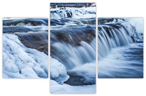 Obraz rieky v zime (90x60 cm)