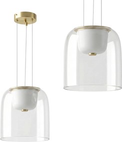 Toolight Toolight, LED závesné svietidlo 7W, 4000K, 1000lm, APP1689-1PC A, zlatá, OSW-04378