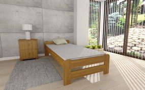 ComfortMatrace Posteľ z masívu borovice MONIKA+rošt ZADARMO Rozměr: 90x200 cm, Barva: jelša