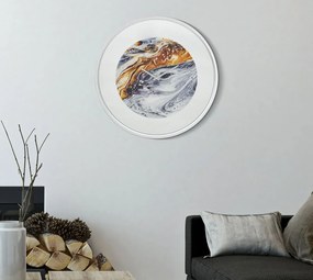 Nástenné hodiny Zrkadlo 60 cm sivé/viacfarebné