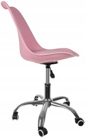 Otočná kancelárska stolička | ružová