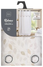 Biely záves s prímesou bavlny 140x240 cm Duchesse – douceur d'intérieur