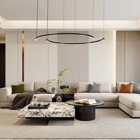 Immax NEO 07329L - LED stmievateľný závesný luster na lankách FINO 72W/230V 120 cm čierna Tuya+DO