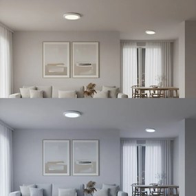 Stropné LED svietidlo Melo, 1x LED 36w, 3000-6000k, b, RGB, (fi 39 cm), s ovládačom