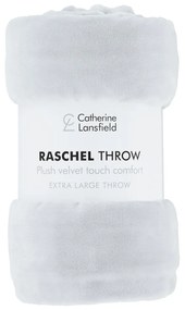Svetlosivý mikroplyšový pléd 200x240 cm Raschel – Catherine Lansfield