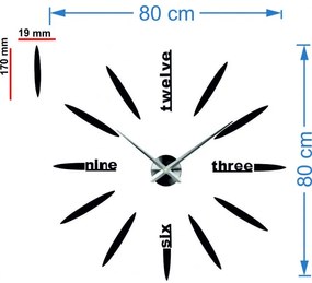 Stylesa - Štýlové farebné nástenné hodiny i čierne 12S012