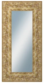 DANTIK - Zrkadlo v rámu, rozmer s rámom 50x100 cm z lišty KŘÍDLO ozdobné  zlaté (2890) | BIANO